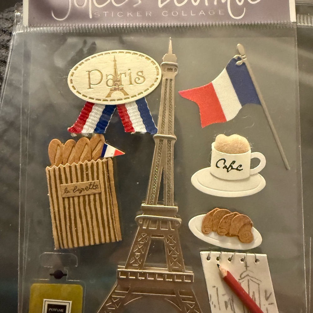 3 Brand New Packages of Vintage 3D Jolee’s Boutique Stickers Destination Theme